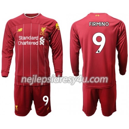 Fotbalové dres Liverpool Firmino 9 Dětské Domácí 2019/20 Dlouhý Rukáv
